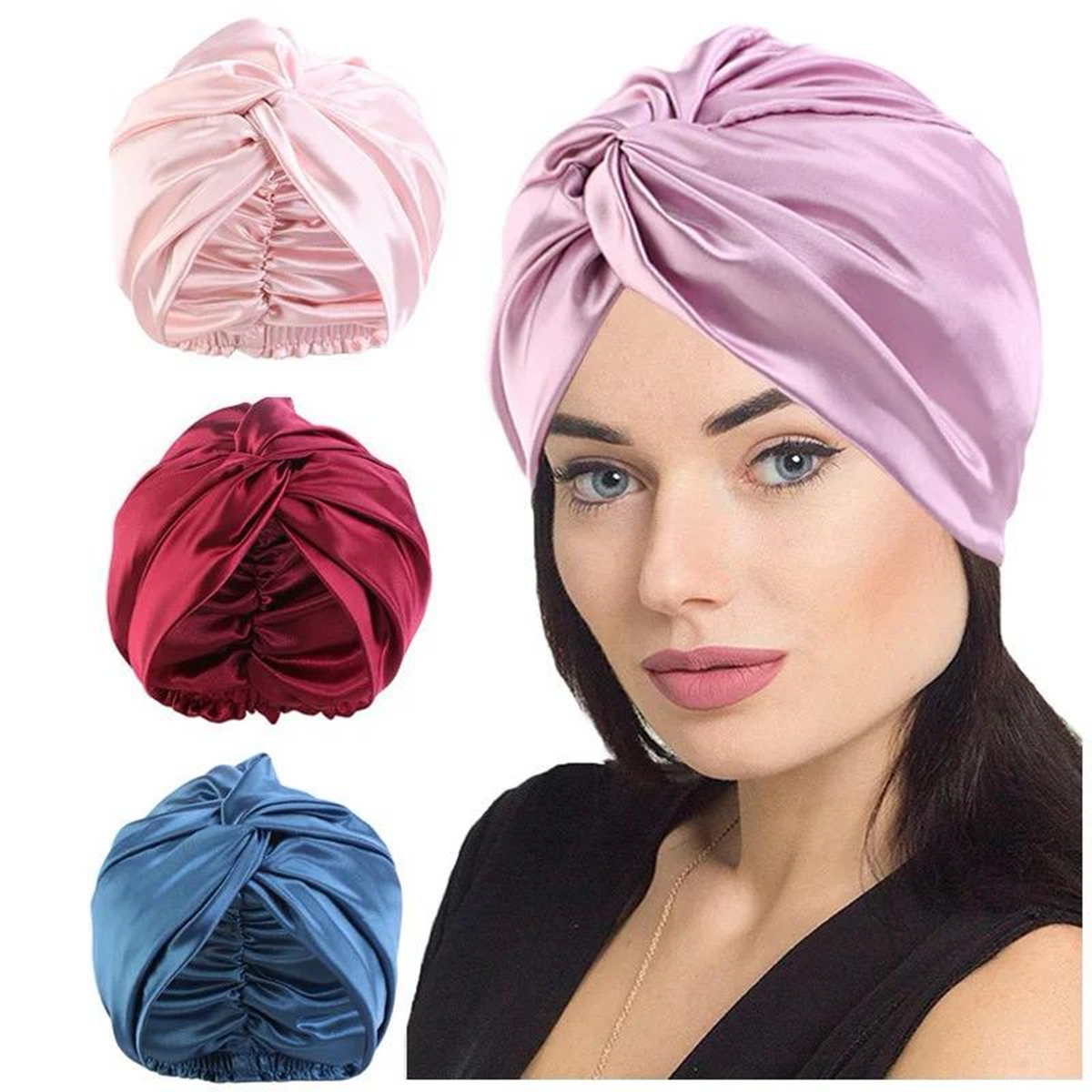 Satin Hair Cover Cap QasrJamal