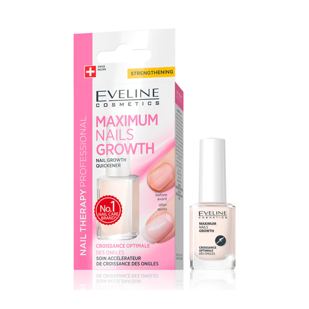 Eveline Cosmetics Nail Therapy Maximum Nails Growth for Beautiful Healthy And Long Nails 12ml.