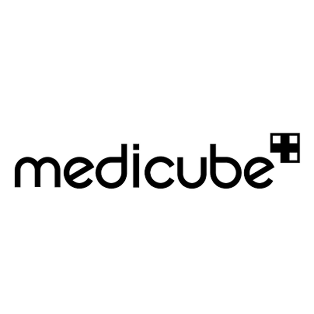 A logo of Medicube.