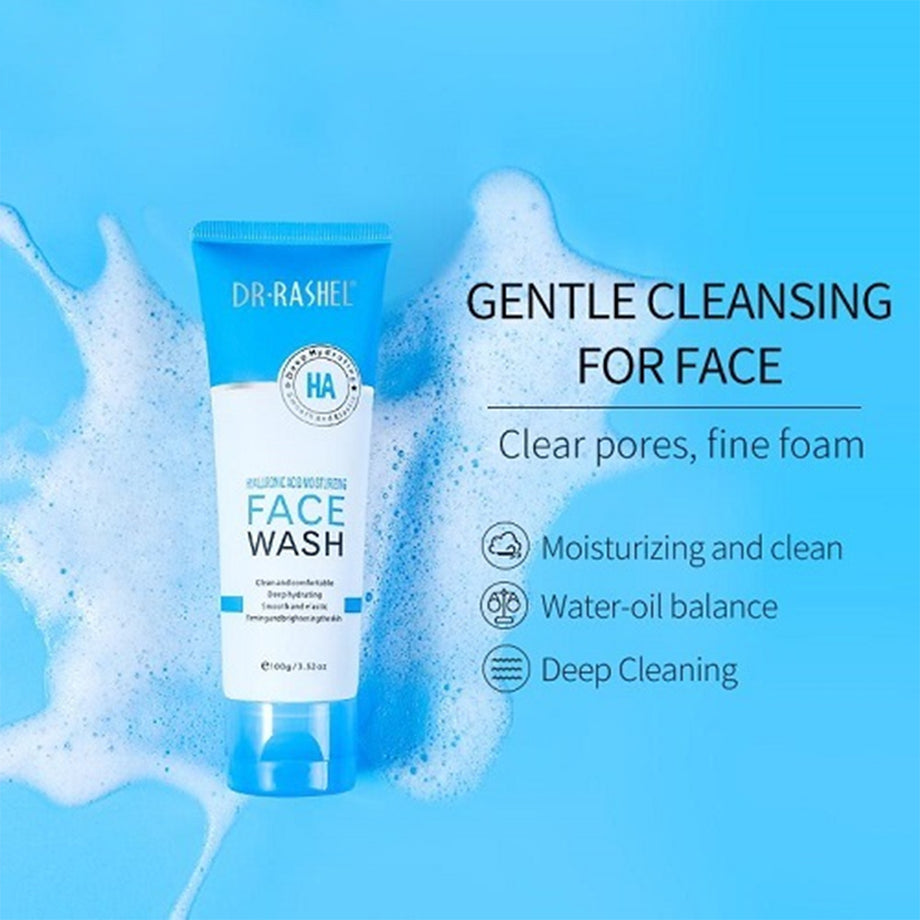 Dr. Rashel Hyaluronic Acid Moisturizing Face Wash - 100g – QasrJamal