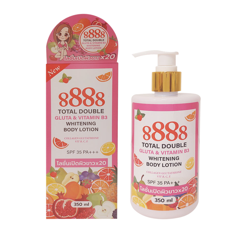 8888 Total Double Gluta & Vitamin B3 Whitening Body Lotion