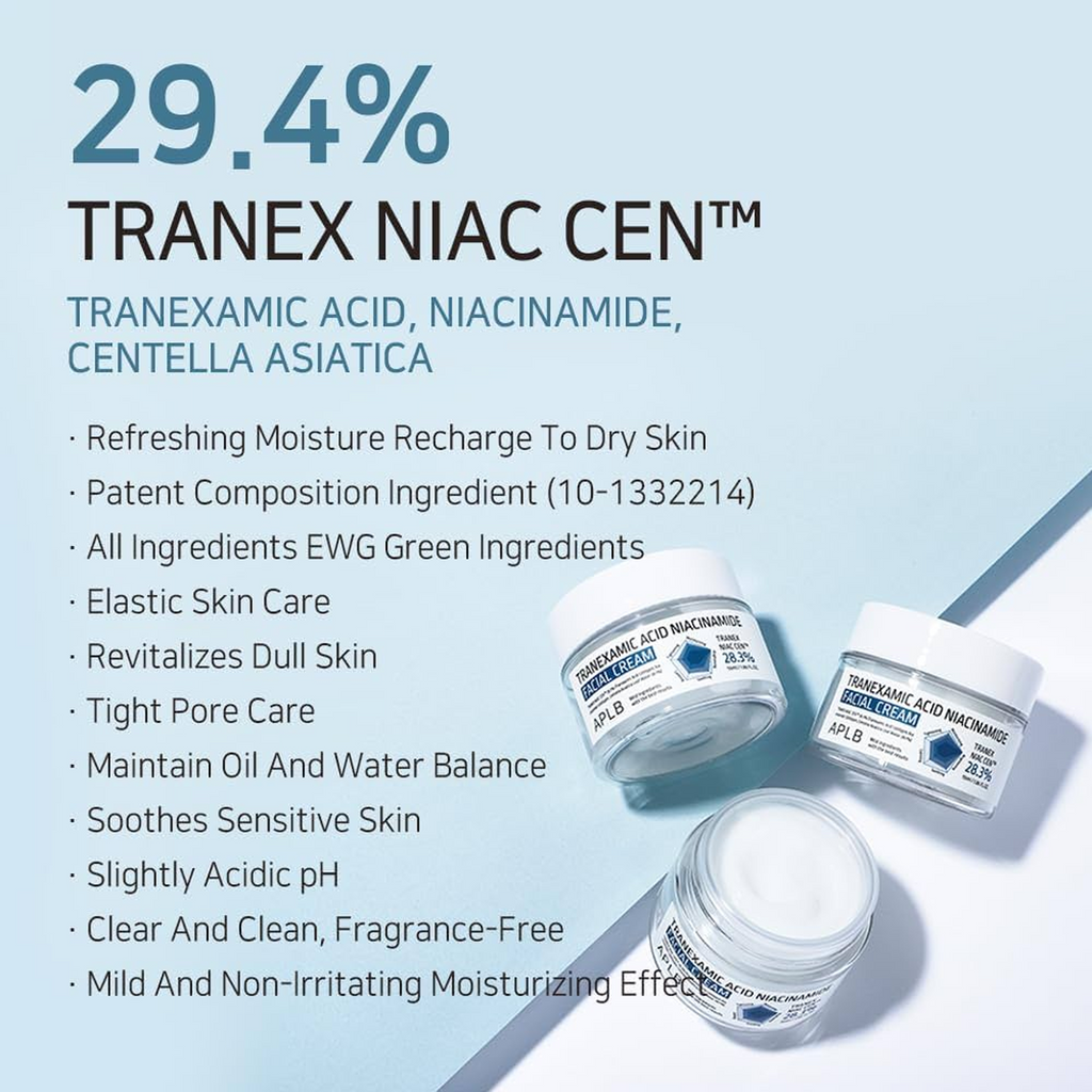 Advantages of using APLB Tranexamic Acid Niacinamide Facial Cream