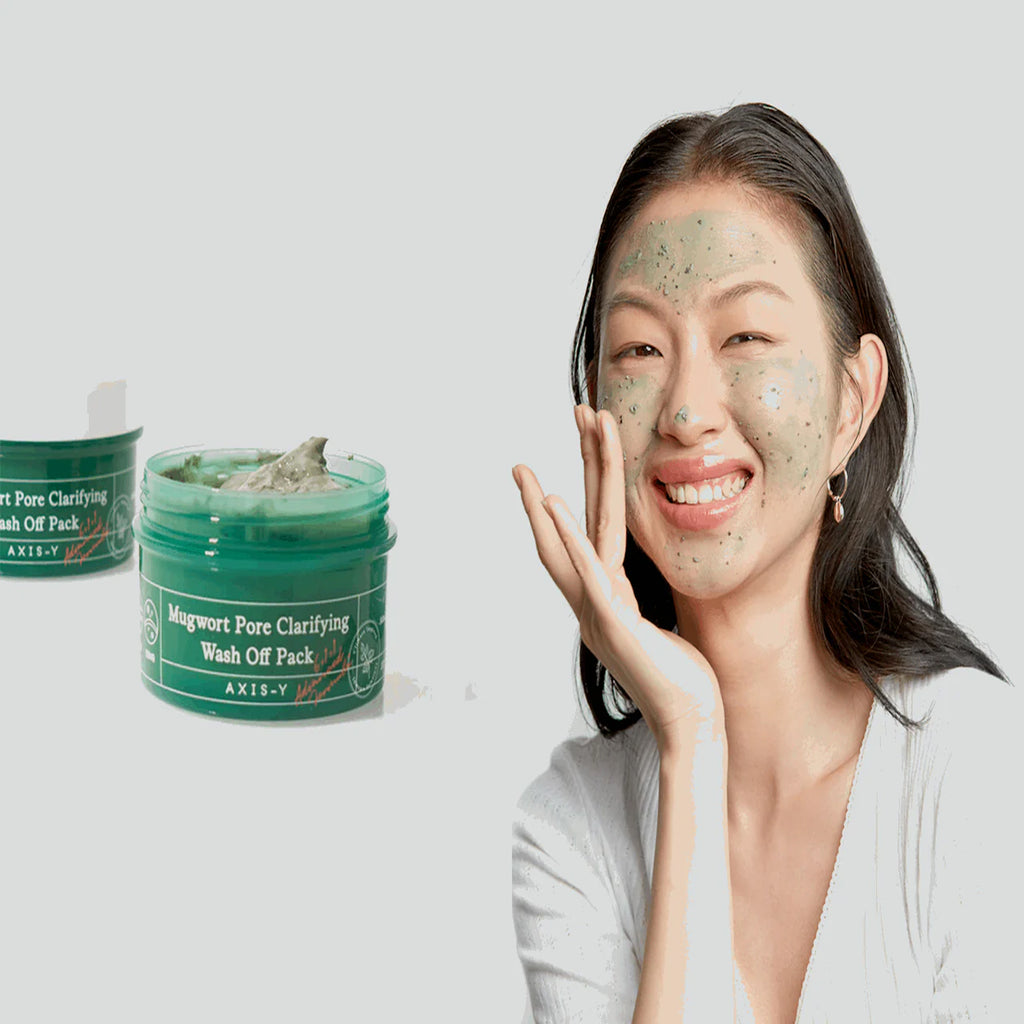 how to use a AXIS-Y Mugwort Pore Clarifying Wash Off Pack