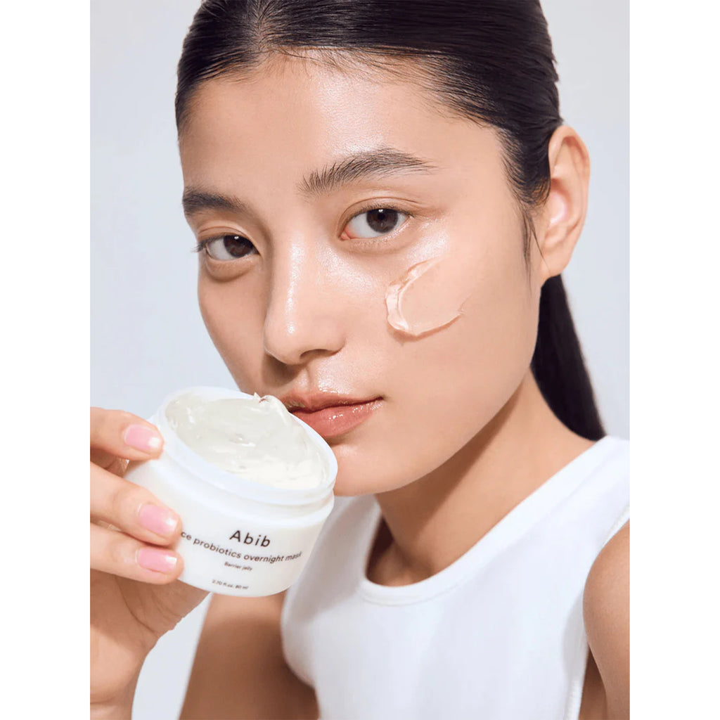 Abib Rice Probiotics Overnight Mask Barrier Jelly available on Qasrjamal store