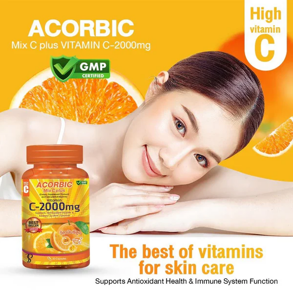 The Key Benefits of Acorbic Vitamin C 2000mg Capsules
