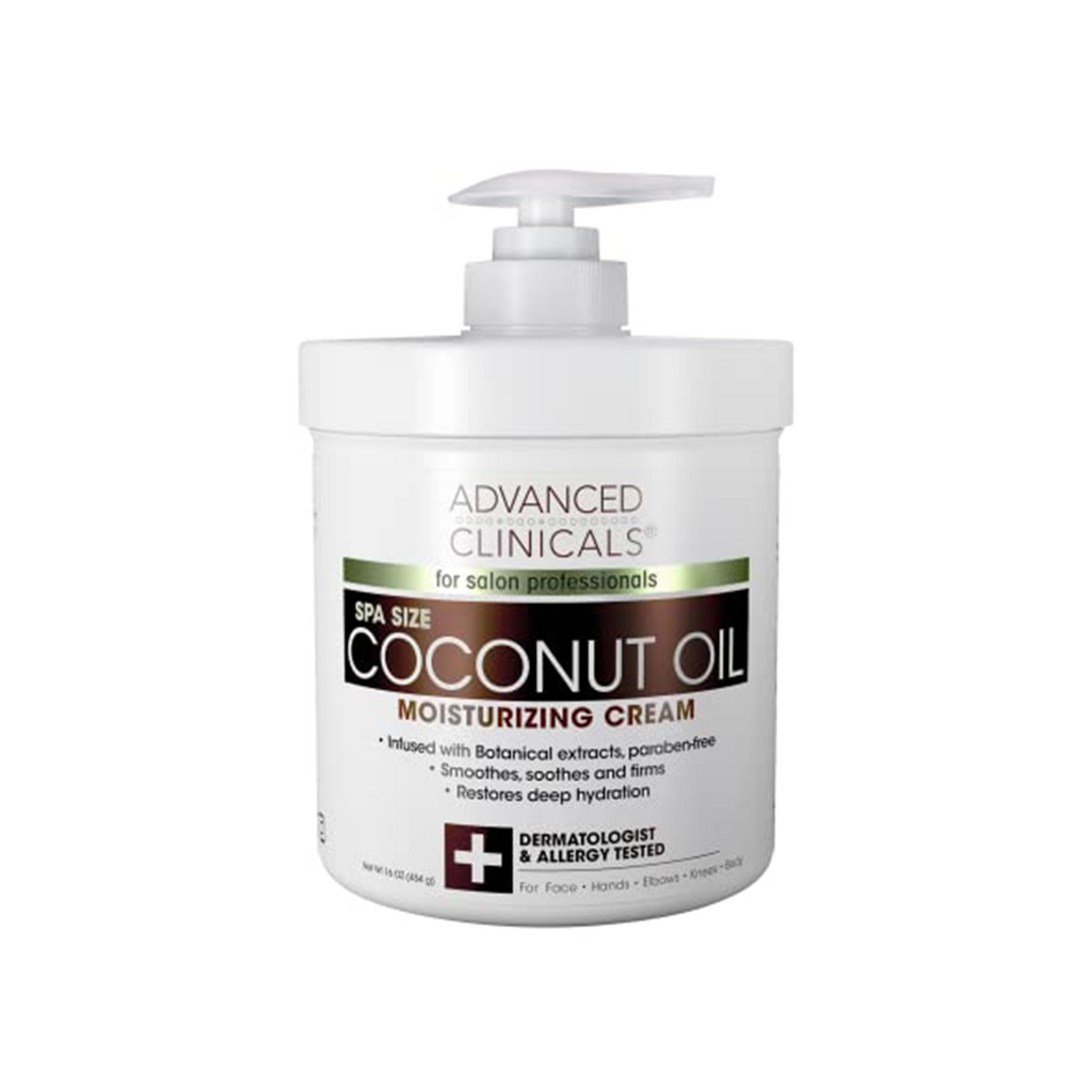 The Product of Advanced Clinicals Spa Size Coconut Oil Moisturizing Cream