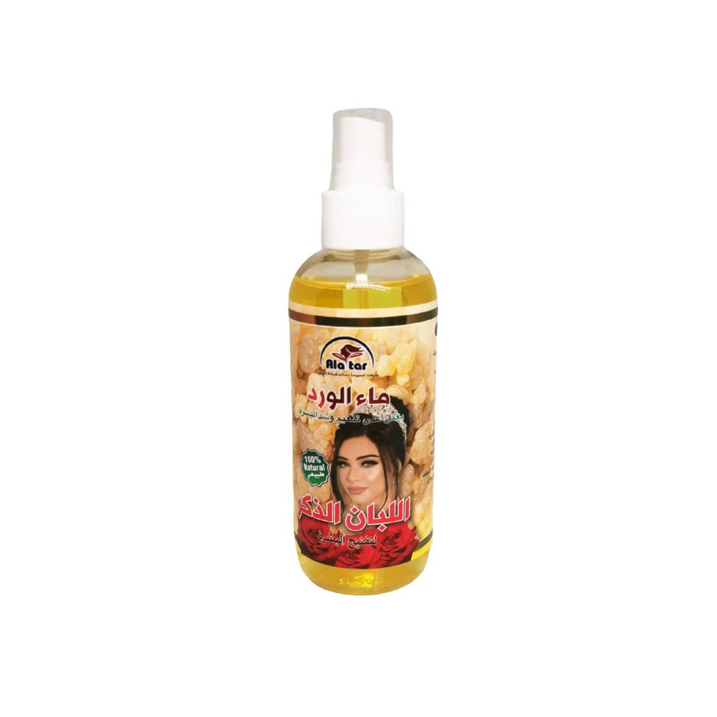 The Product of Ala Tar Rose Water Alban Zikr