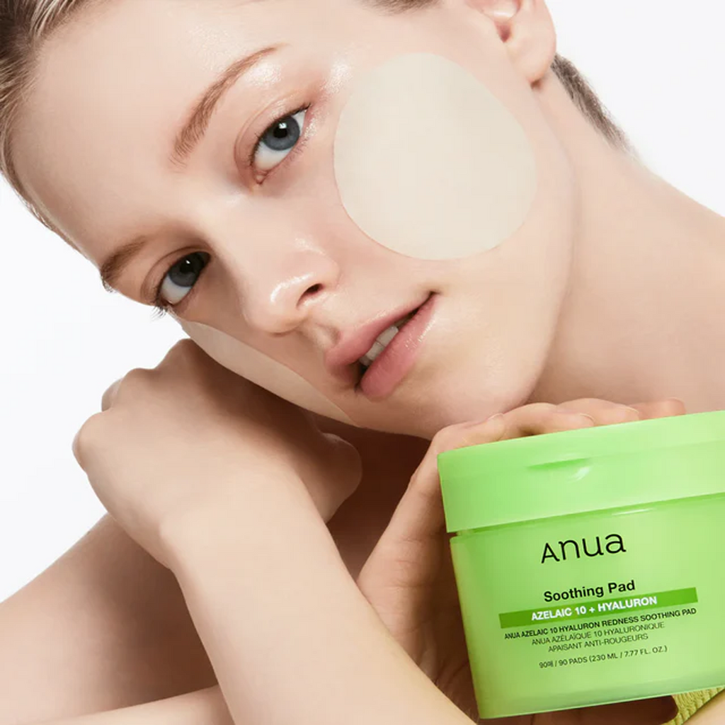Anua Azelaic 10 Hyaluron Redness Soothing Pad available on qasr jamal store