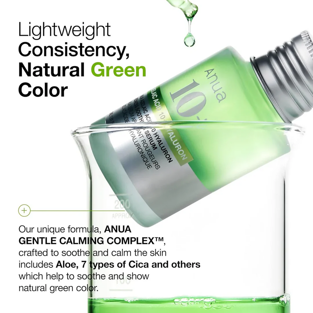 Advantages of Anua Azelaic Acid 10+ Hyaluron Redness Soothing Serum