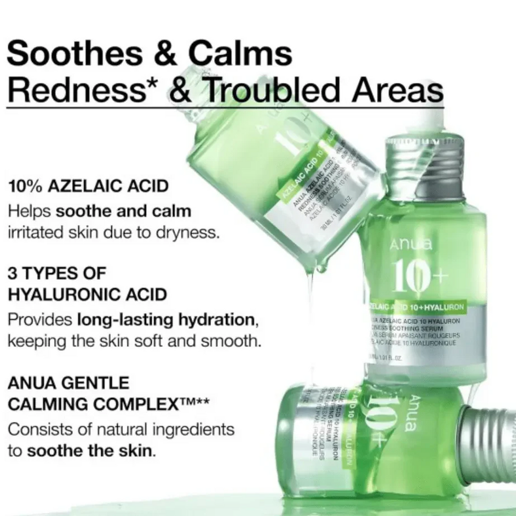 How to use a Anua Azelaic Acid 10+ Hyaluron Redness Soothing Serum