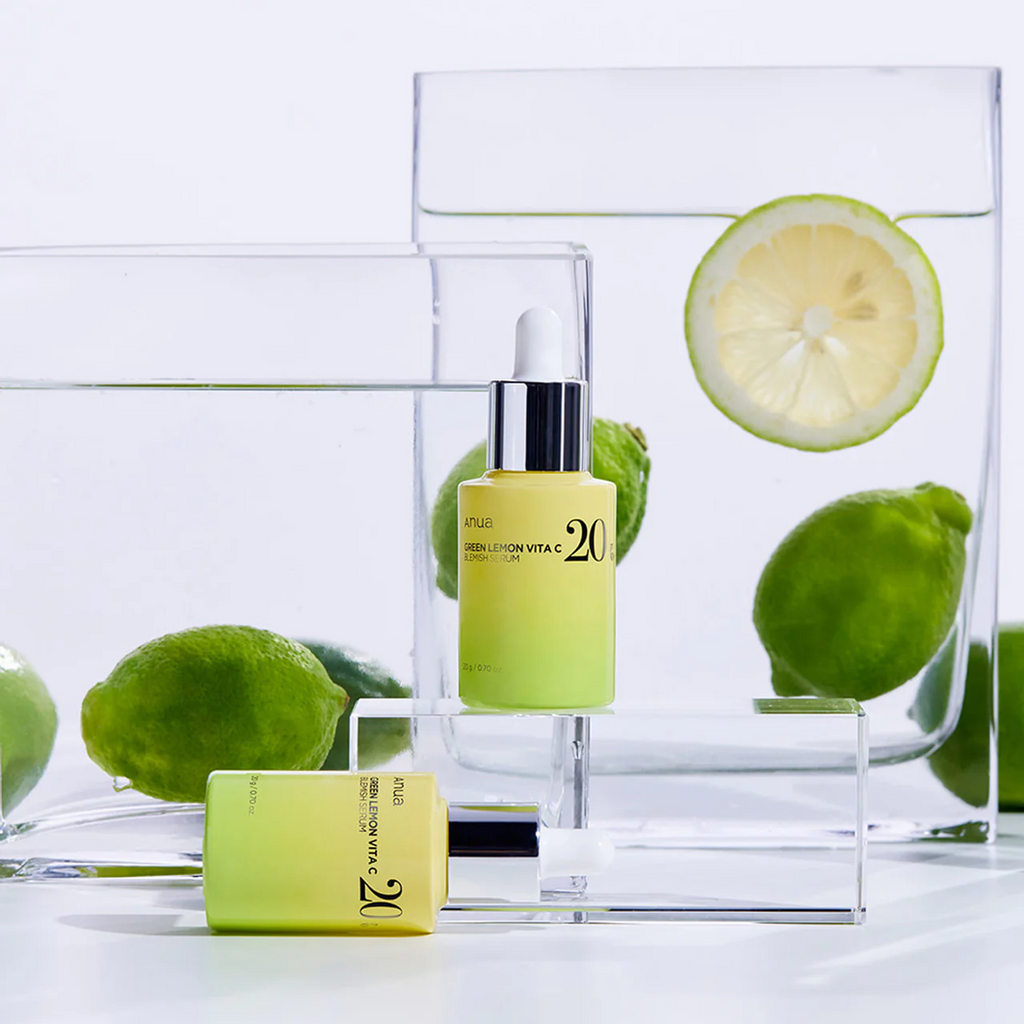Anua Green Lemon Vita C Blemish Serum infused with niacinamide.