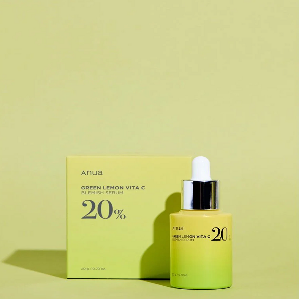 Anua Green Lemon Vita C Blemish Serum available on qasr jamal store