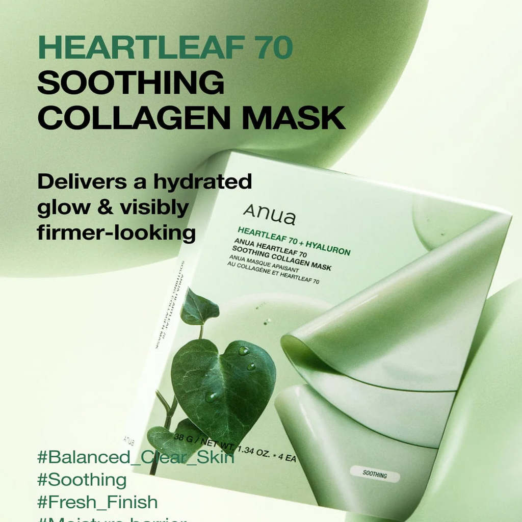 Key Benefits of Anua Heartleaf 70 + Hyaluron Soothing Collagen Mask 