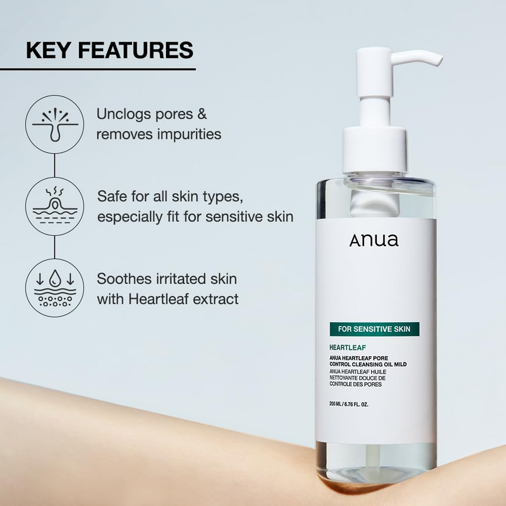 Key Benefits of Anua Heartleaf Pore Control Cleansing Oil