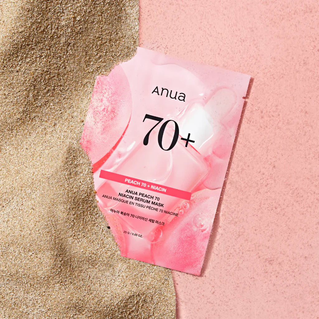 Anua Peach 70+ Niacin Serum Mask available on QasrJamal Store