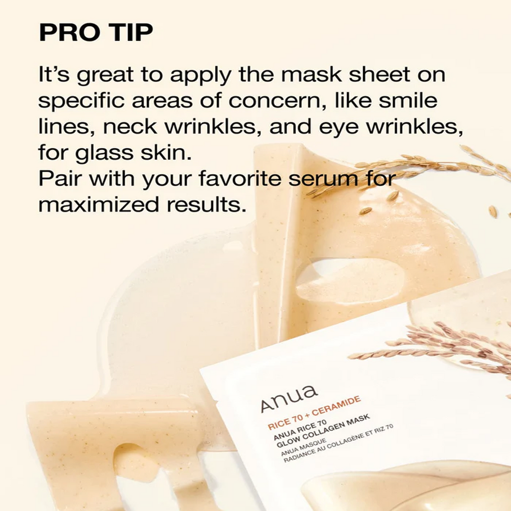 Pro Tips for Anua Rice 70+ Ceramide Glow Collagen Mask
