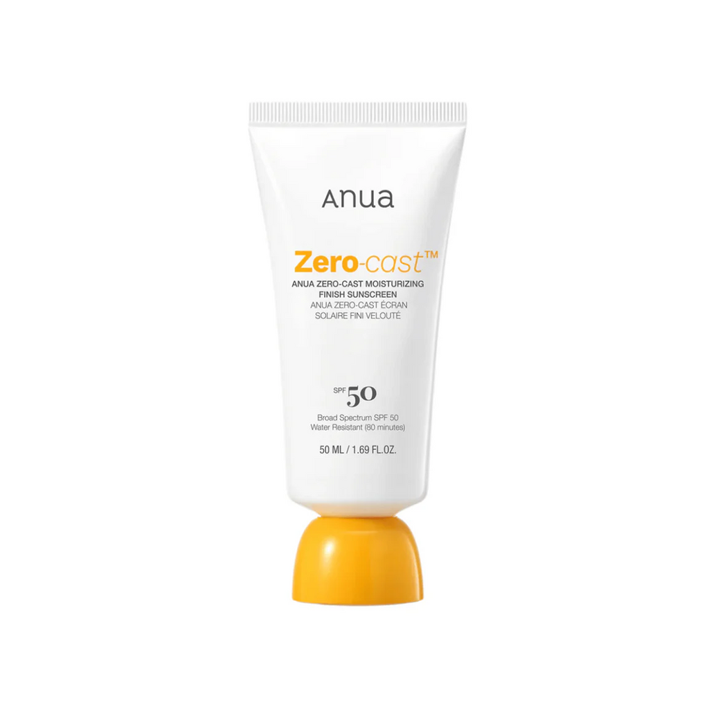 The product of Anua Zero Cast Moisturizing Finish Sunscreen SPF 50