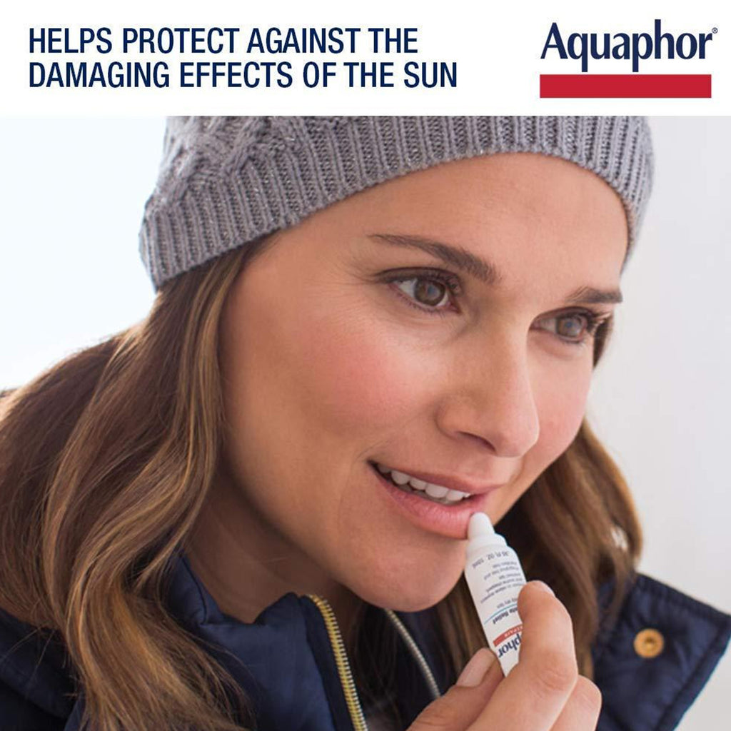 Aquaphor Lip Protectant Sunscreen - Repairs and protects very dry lips. #1 Dermatologist Recommended Lip Care Brand. Fragrance-free and paraben-free.