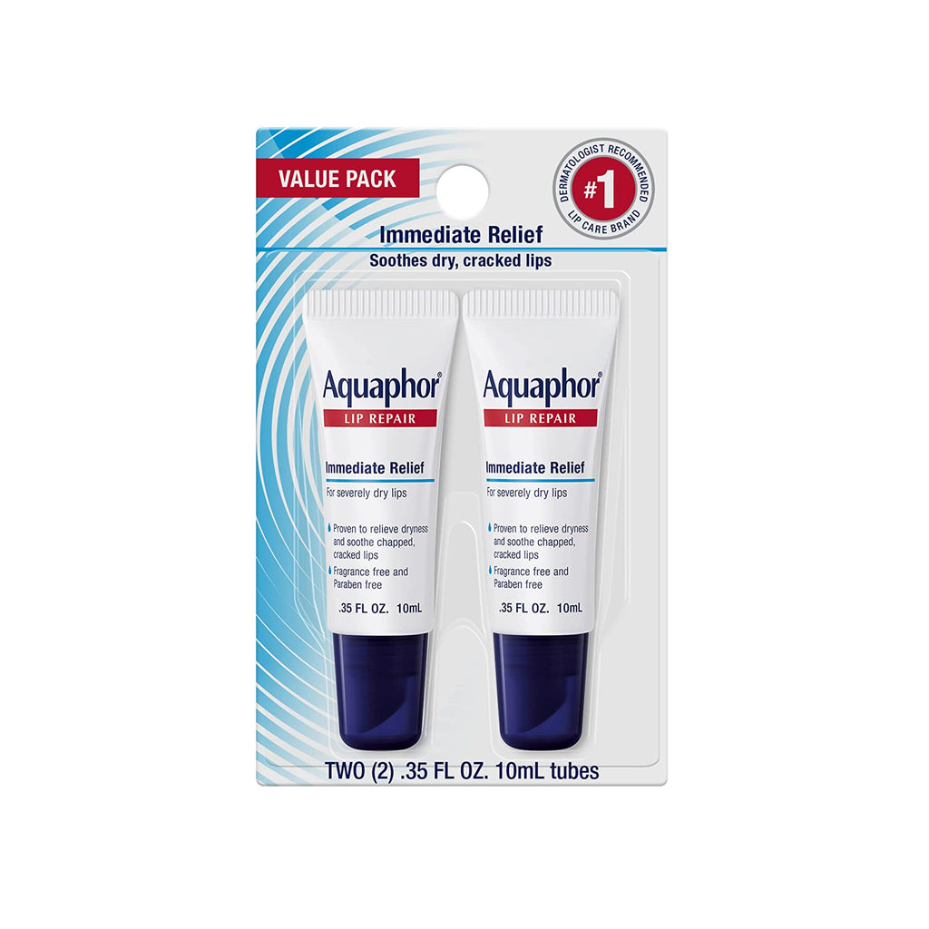 Aquaphor Lip Repair - Soothes dry, cracked lips with dermatologist-recommended formula. Fragrance-free and gentle for healthier-looking lips.