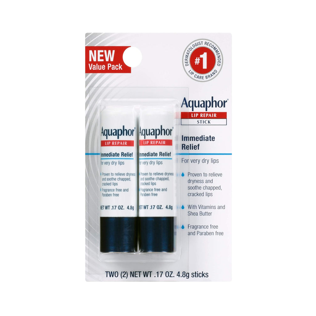 Aquaphor Lip Repair Stick, Lip Protectant - 2x 4.4g