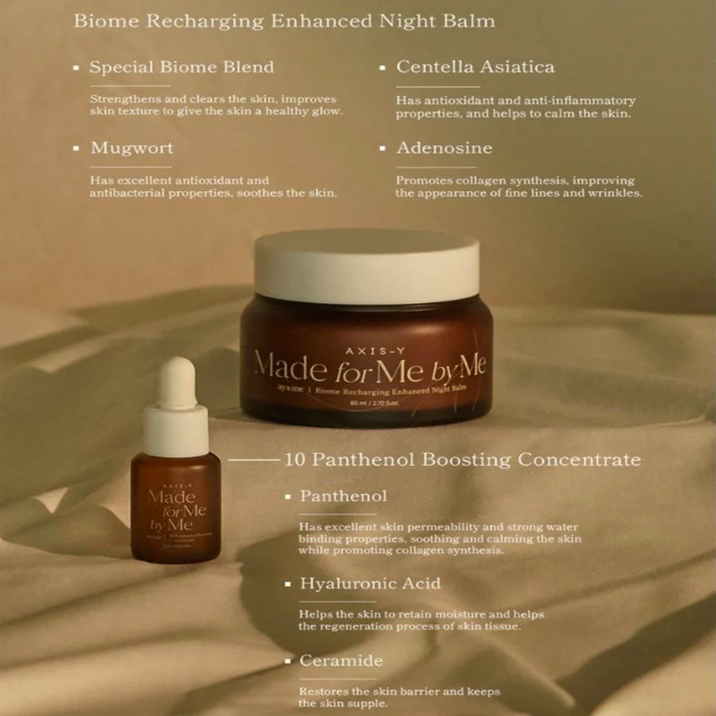 Key Beenefits of Axis-Y Biome Recharging Night Renewal Set
