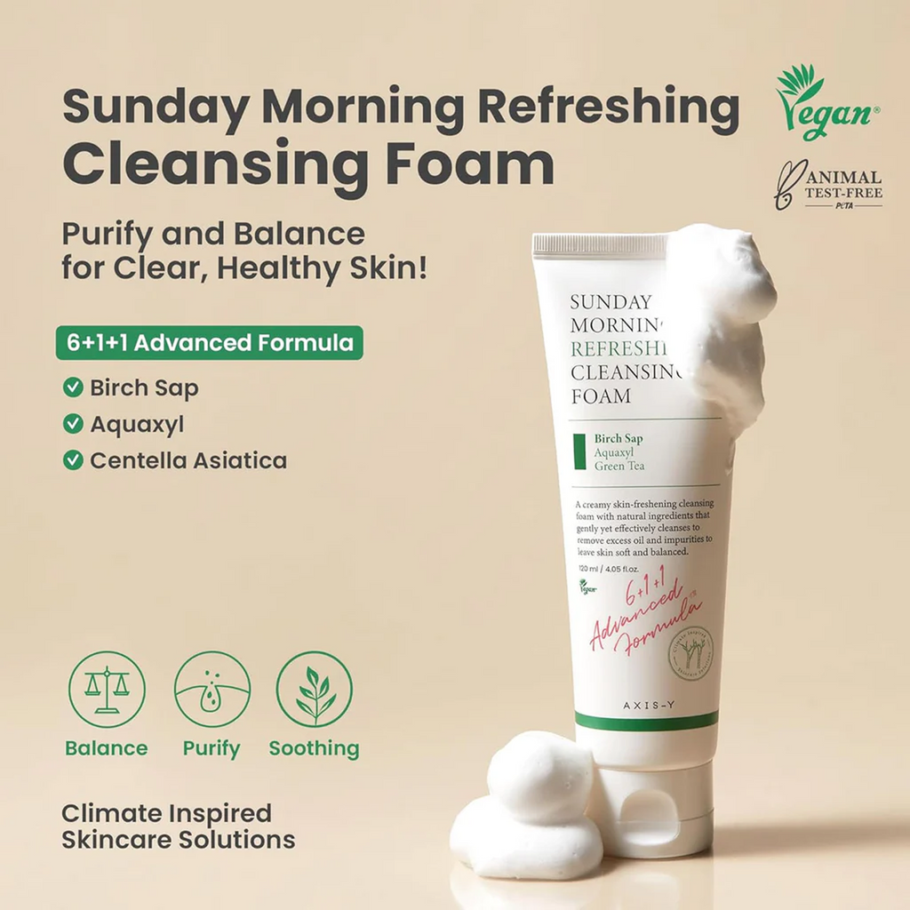 The Key Benefits of Axis-Y Sunday Morning Refreshing Cleansing Foam