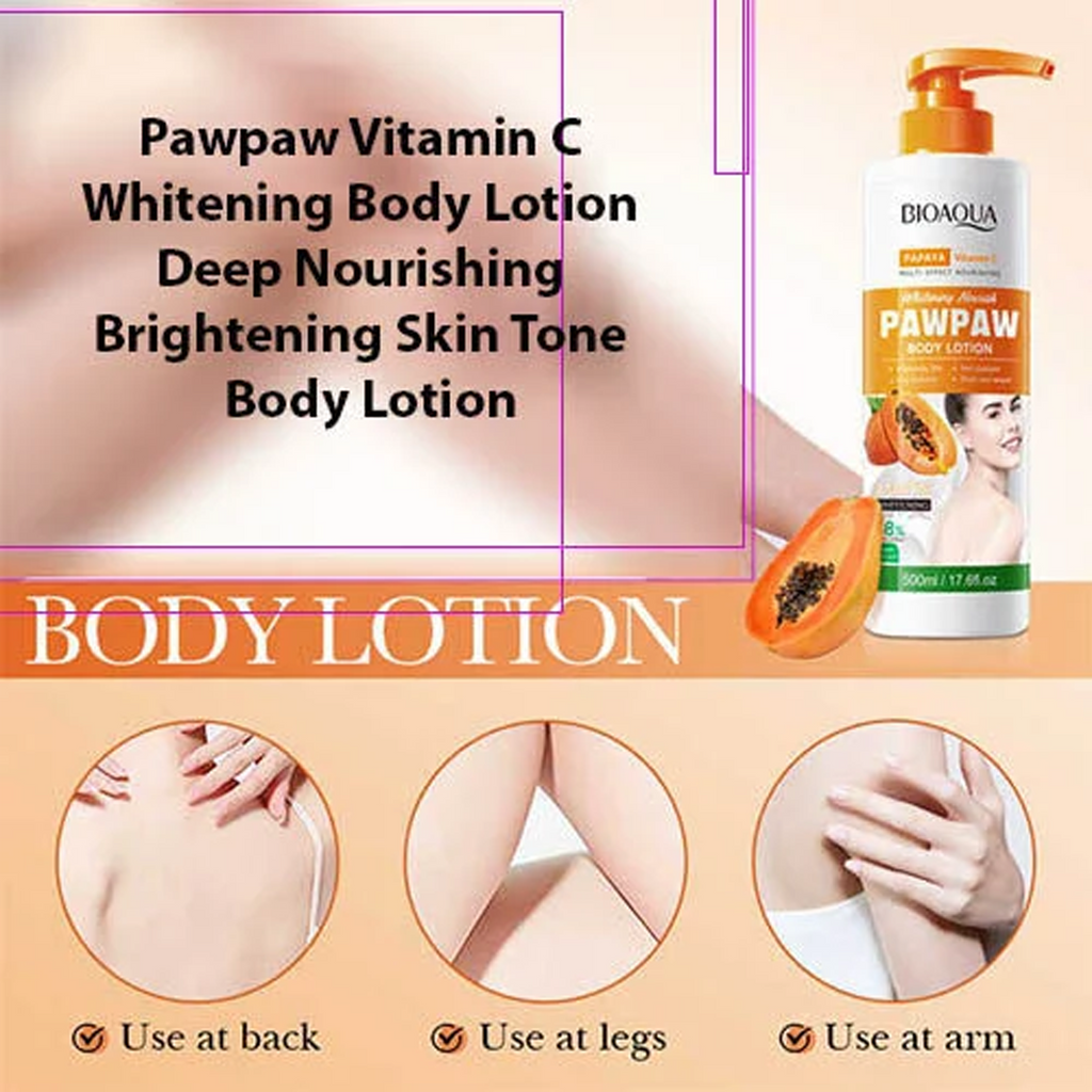 The Key Benefits of BIOAQUA PAWPAW Vitamin C Body Lotion