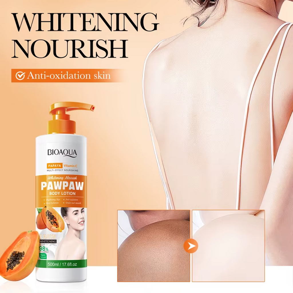 BIOAQUA PAWPAW Vitamin C Body Lotion available in Qasr Jamal Store