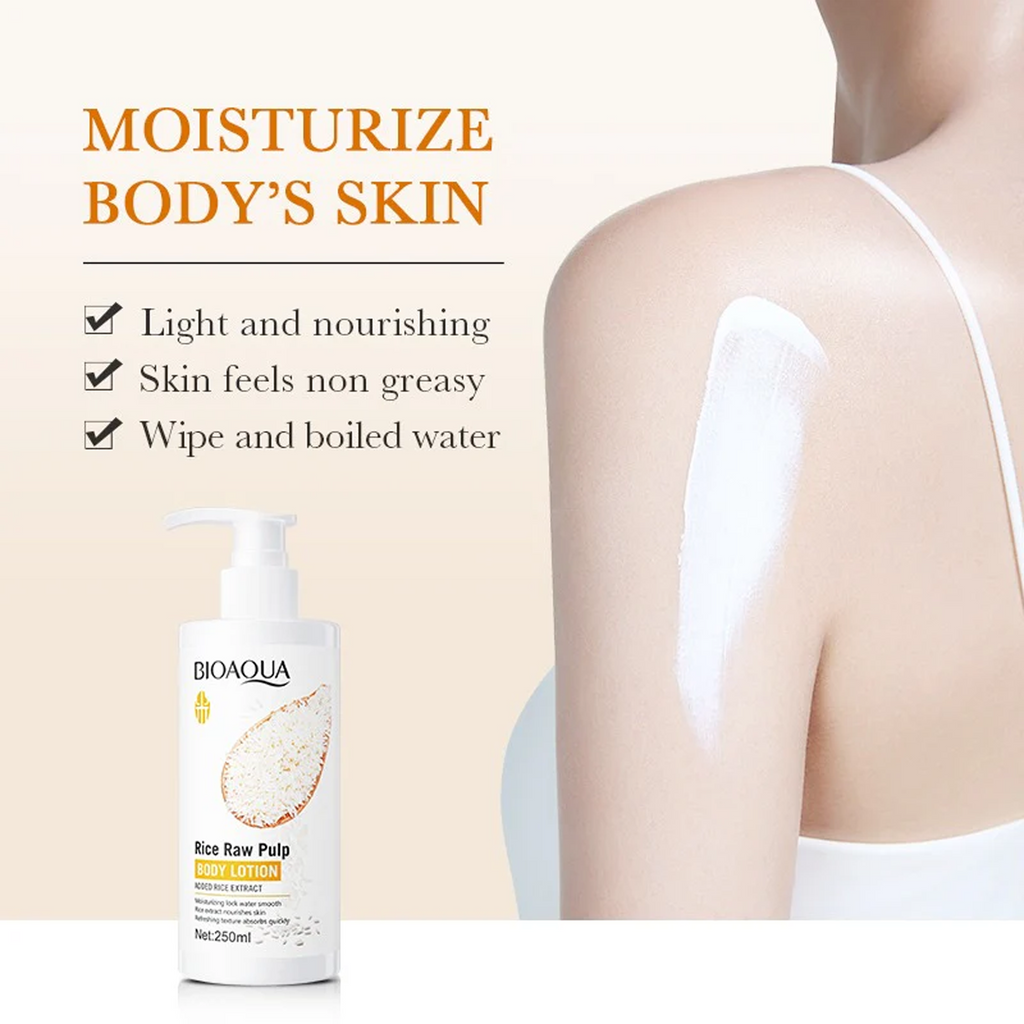 The Key Benefits of BIOAQUA Rice Raw Pulp Body Lotion