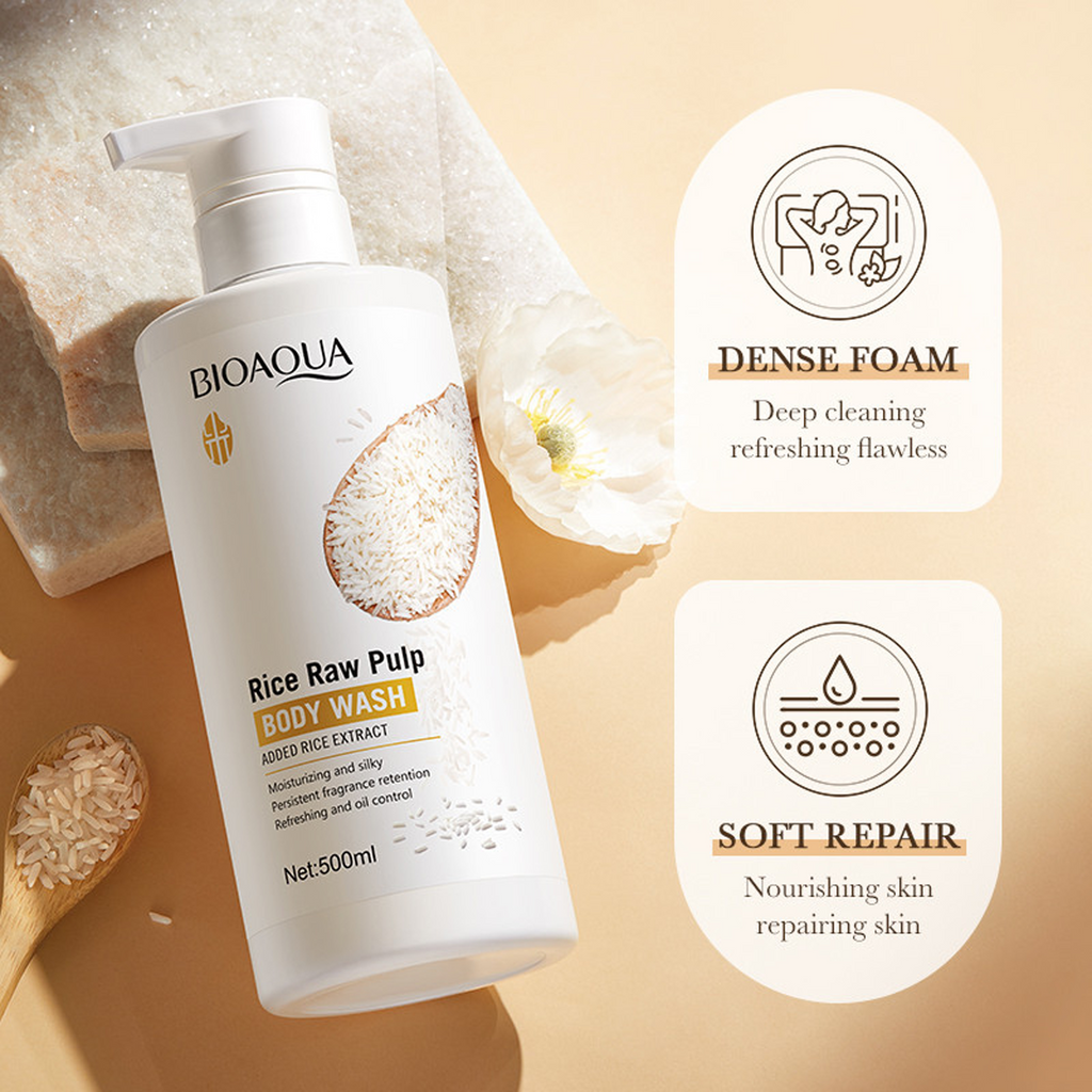 The Key Benefits of BIOAQUA Rice Raw Pulp Body Wash