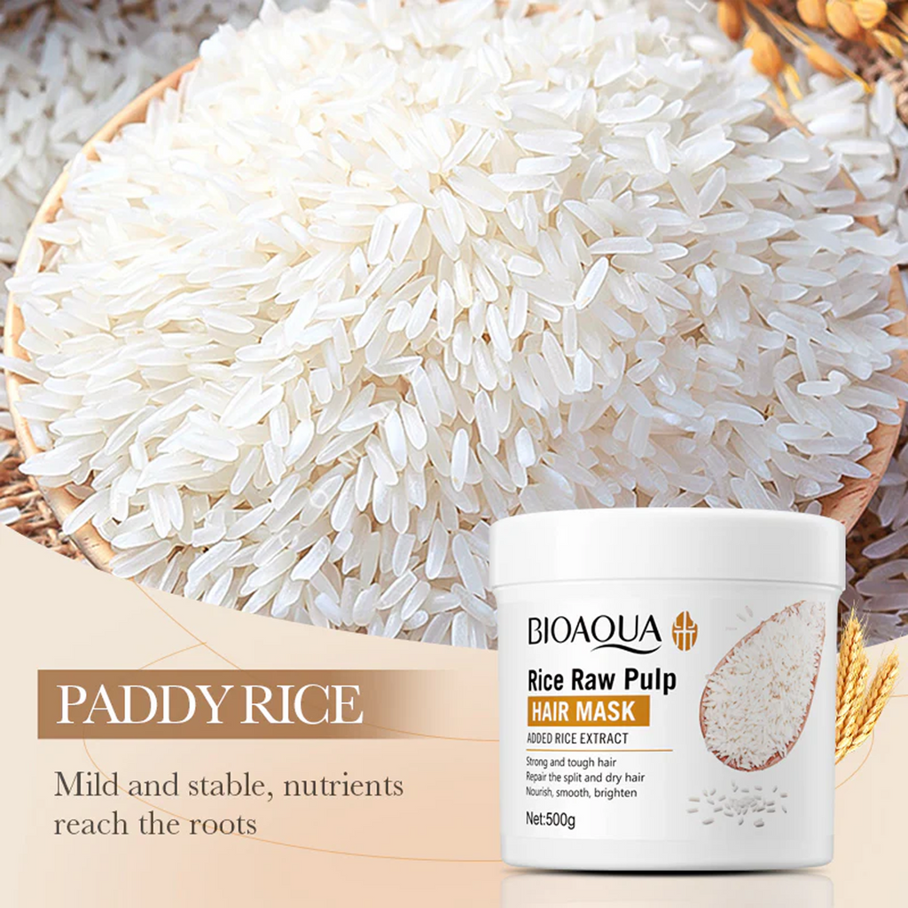 The Key Benefits of BIOAQUA Rice Raw Pulp Hair Mask
