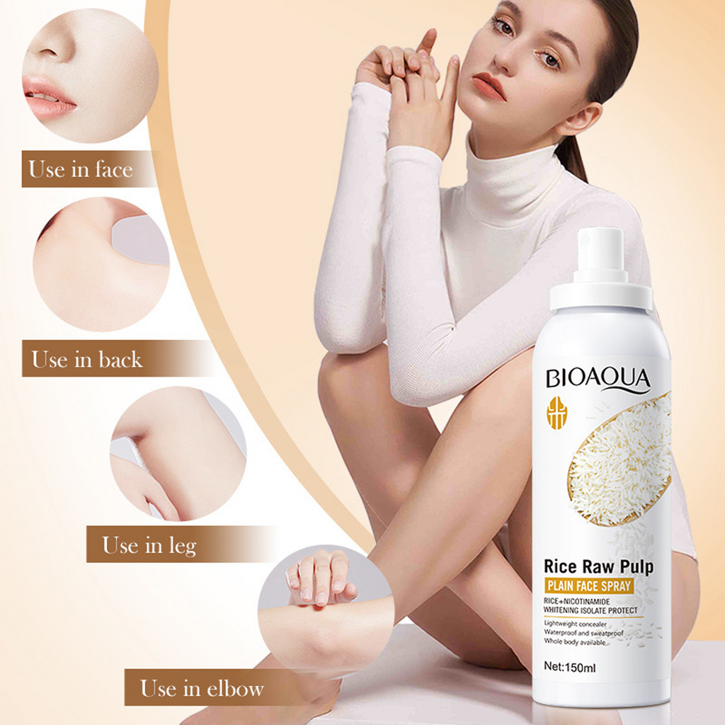 Advantages of BIOAQUA Rice Raw Pulp Nicotinamide Face Spray