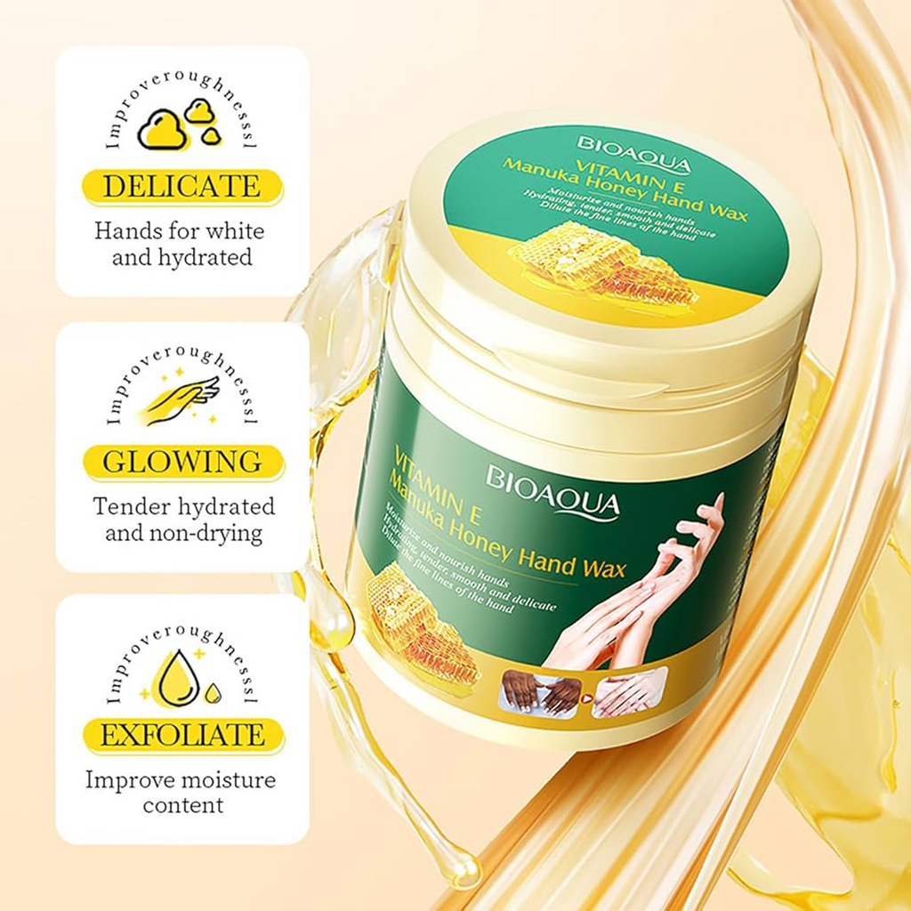 The Key Benefits of BIOAQUA Vitamin E Manuka Honey Hand Wax Mask