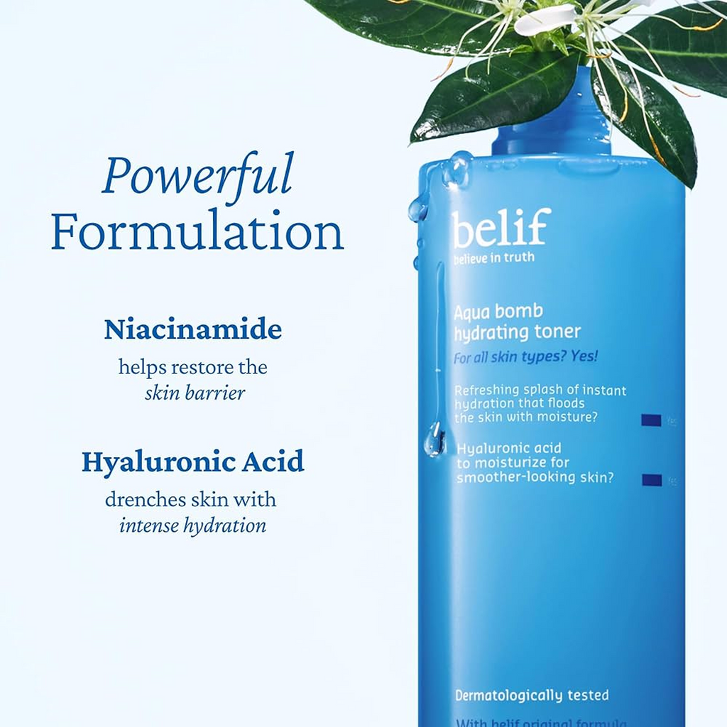 Advantages of Belif Aqua Bomb Hydrating Toner 