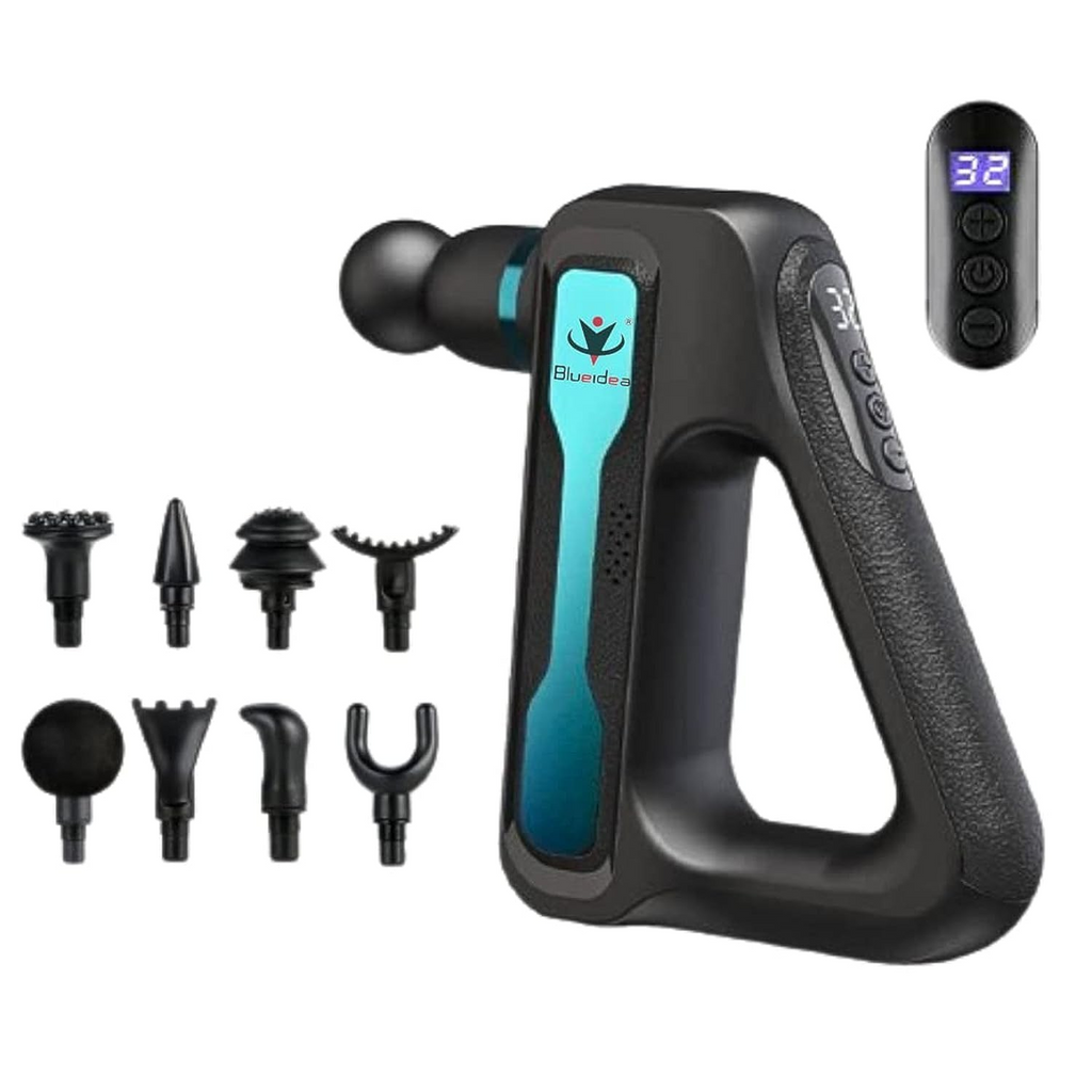 Blueidea Fascial Gun Deep Muscle Massage available on Qasr Jamal Store