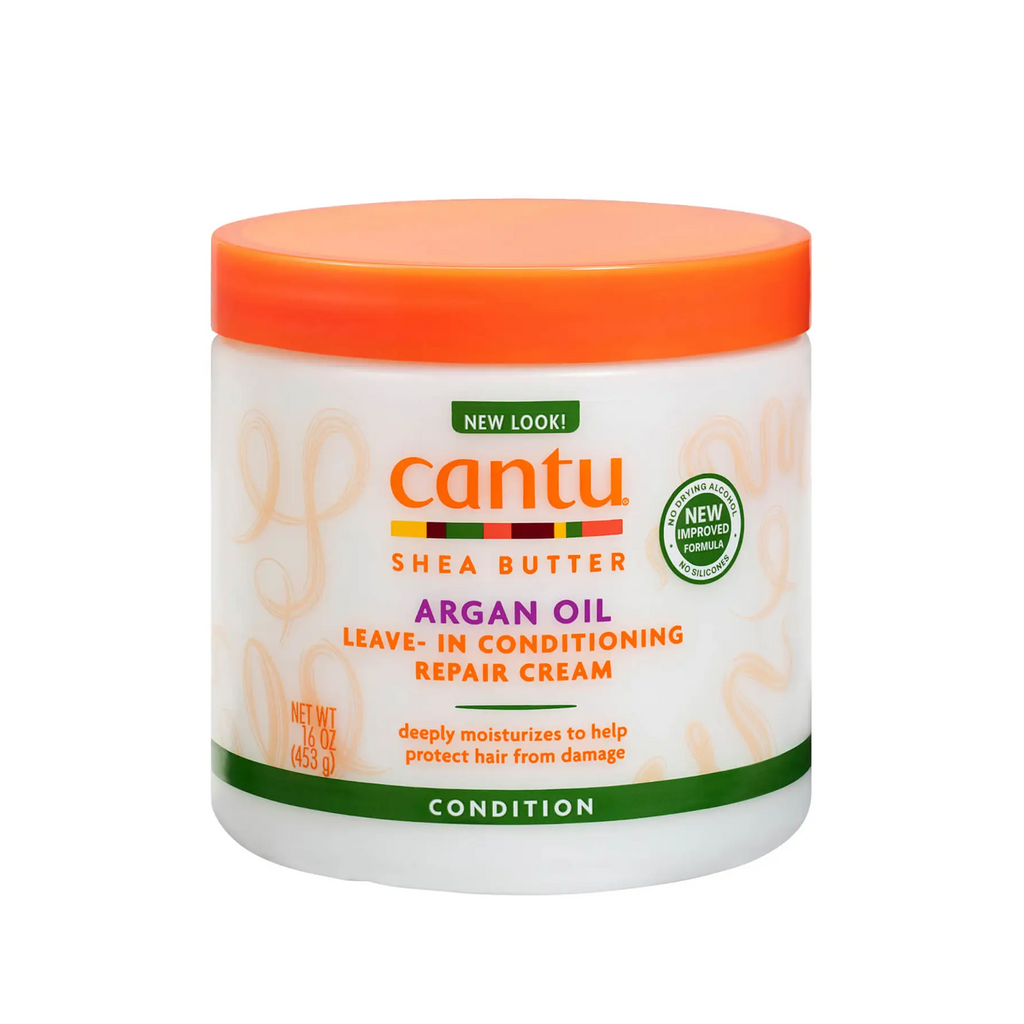 Cantu Argan Oil Leave-In Conditioning Repair Cream For Damaged Hair - 453gm