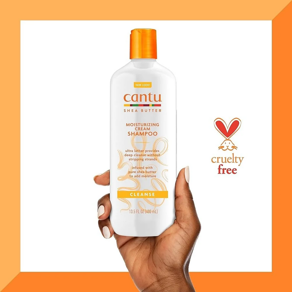 Cantu Shea Butter Moisturizing Cream Shampoo available on qasr jamal store