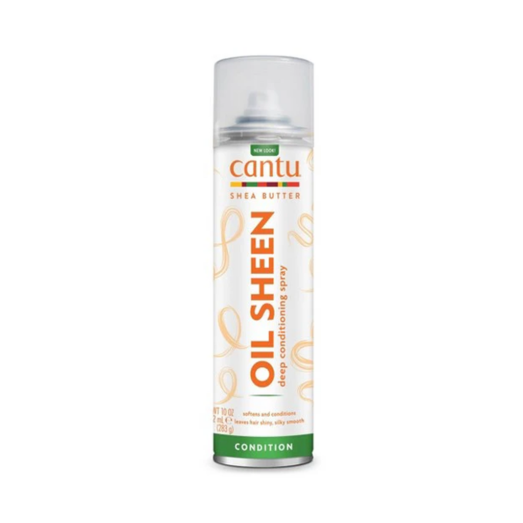 The product of Cantu Shea Butter Oil Sheen Deep Conditioning Spray