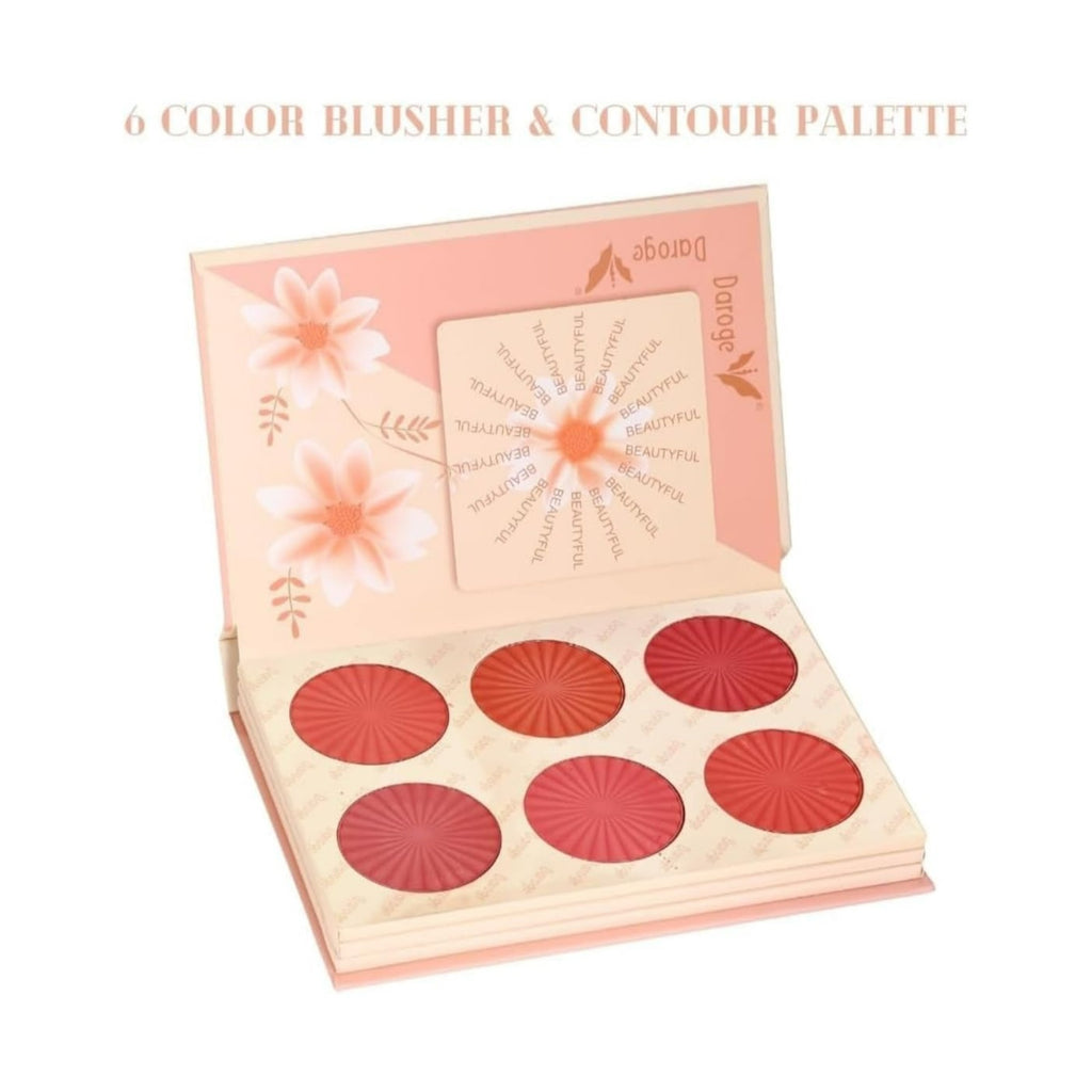 6 Color Bluster & Contour comes in Daroge 3 in 1 Palette