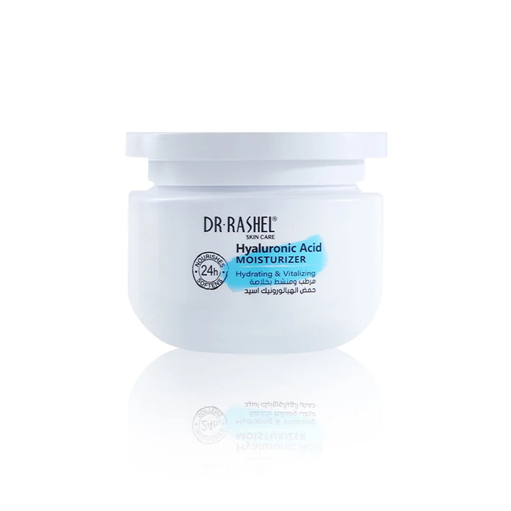  Dr. Rashel Hyaluronic Acid Moisturizer - 160gm - A rich, non-greasy cream that intensely moisturizes and nourishes the skin, leaving it feeling firmer and healthier. Suitable for all skin types.