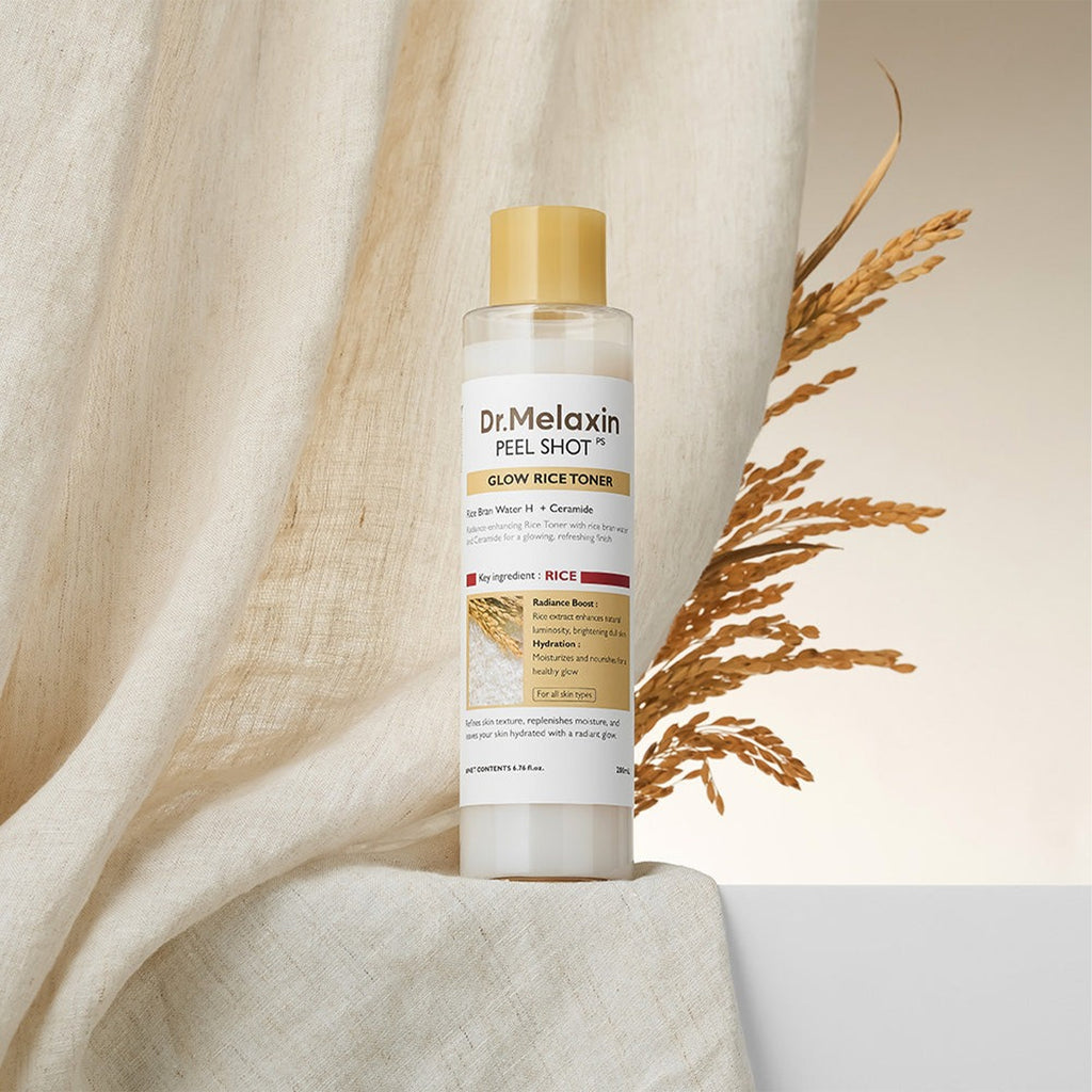 Advantages of using Dr.Melaxin Peel Shot Glow White Rice Toner 