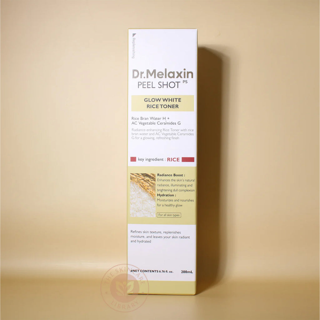 Dr.Melaxin Peel Shot Glow White Rice Toner  available on qasrjamal store