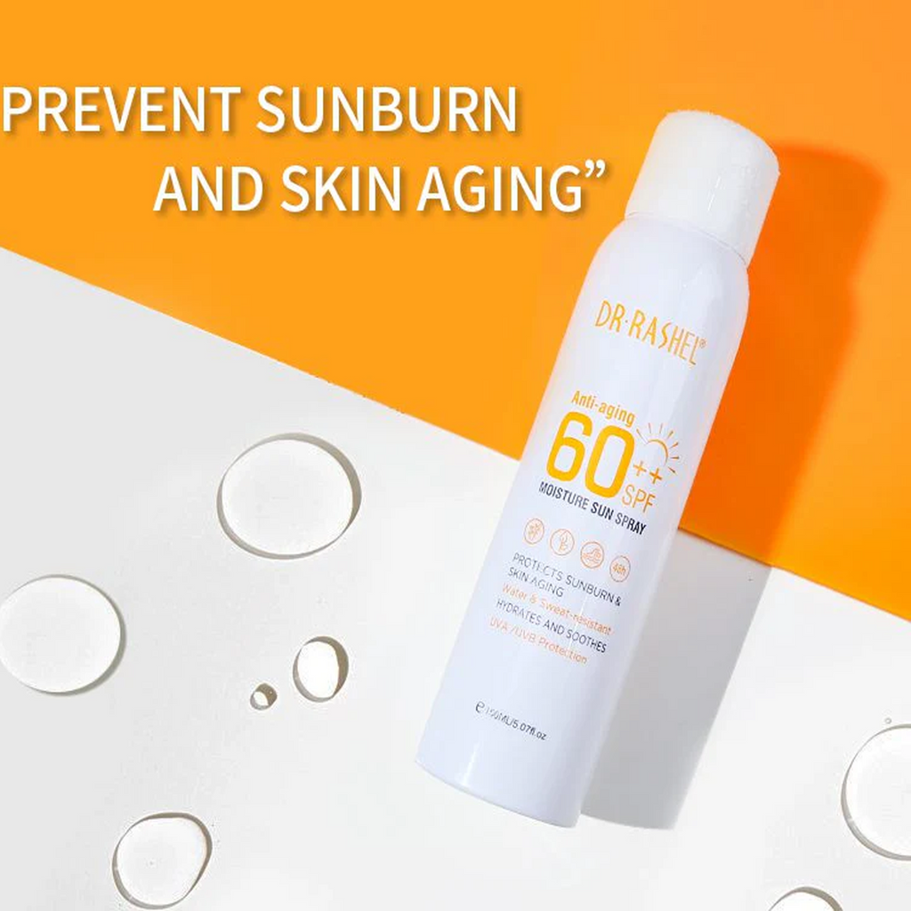Key Benefits of Dr.Rashel Anti Aging Moisture Sun Spray SPF 60++
