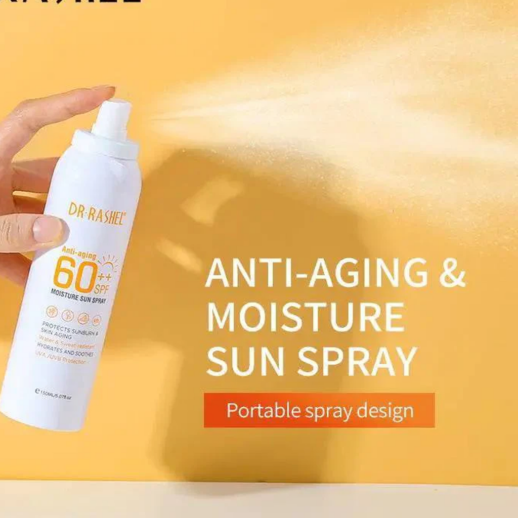 Dr.Rashel Anti Aging Moisture Sun Spray SPF 60++ available on Qasr Jamal Store