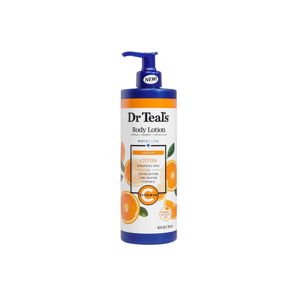 The product of Dr Teal's Body Lotion Citrus Essential Oils