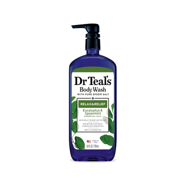 The product of Dr Teal's Body Wash With Pure Epsom Salt Eucalyptus