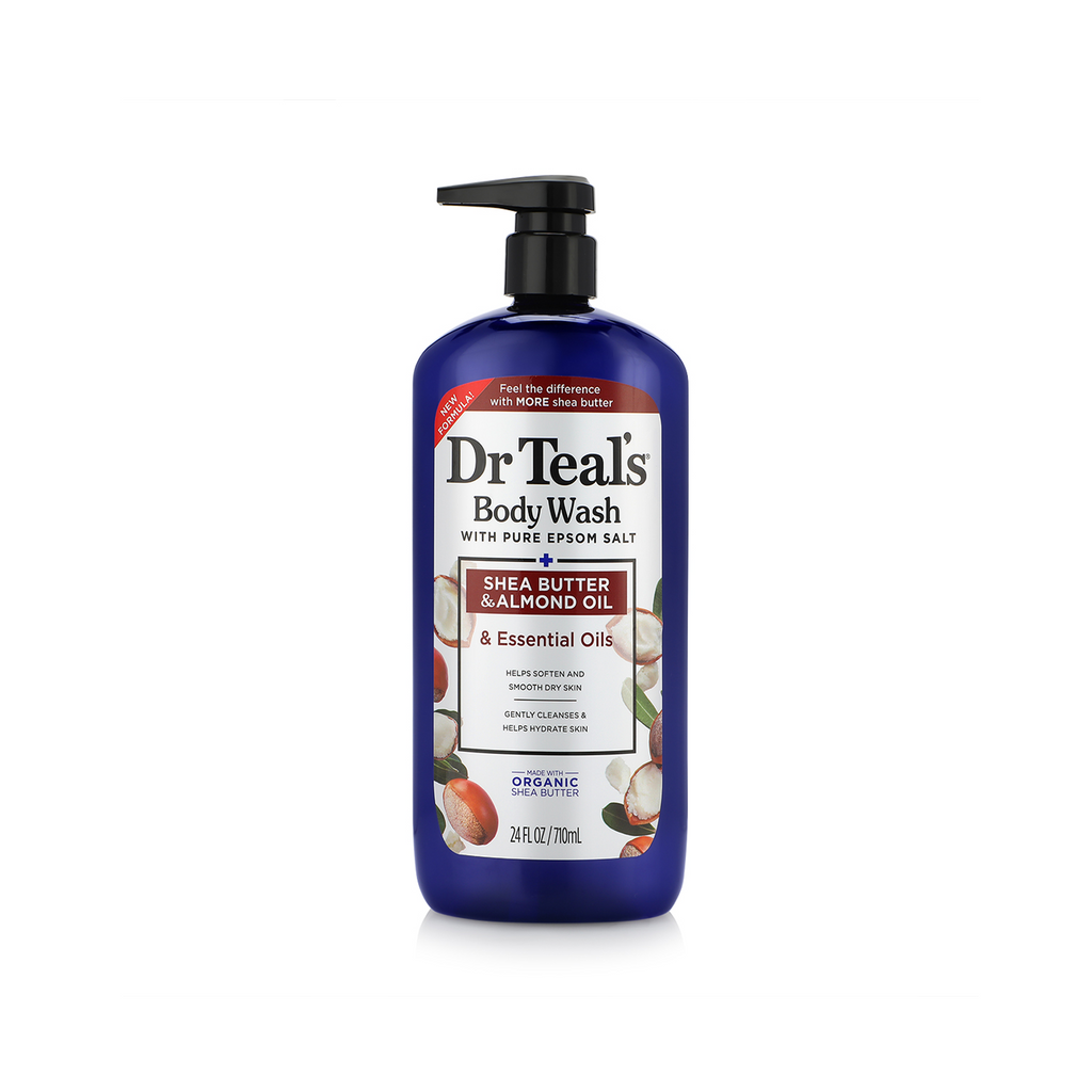 The product of Dr Teal's Body Wash With Pure Epsom Salt Shea Butter and Almond Oil 