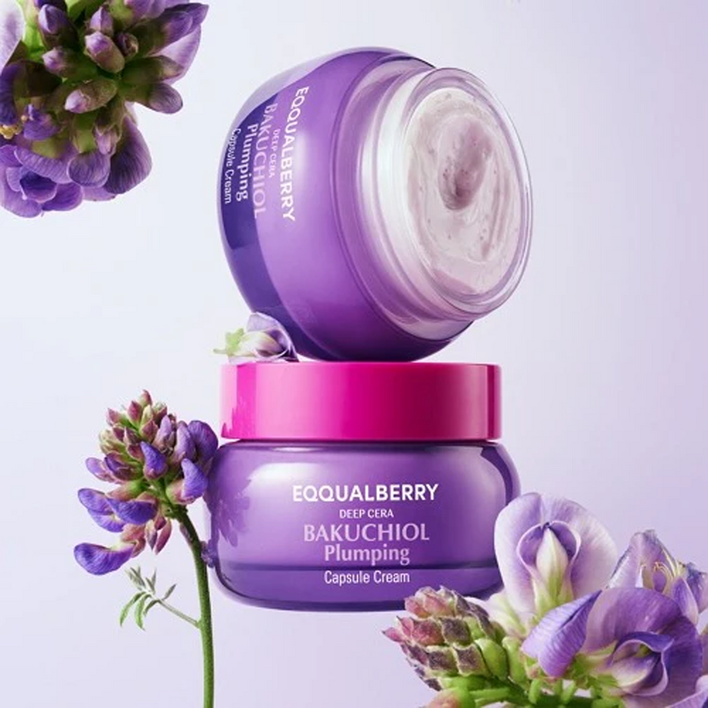 EQQUALBERRY Bakuchiol Plumping Capsule Cream available on Qasr Jamal Store