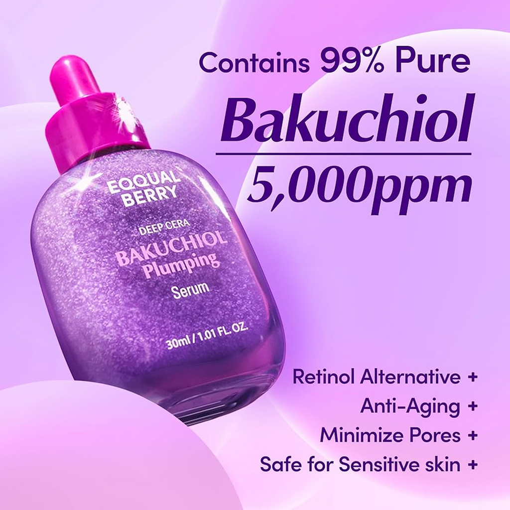 Key Benefits of EQQUAL BERRY Deep Cera Bakuchiol Plumping Serum
