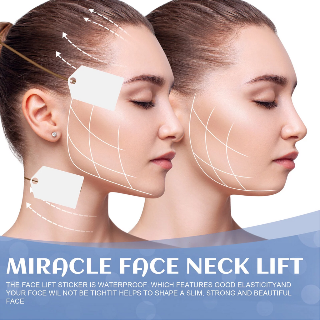 Eelhoe Miracle Face and Neck Lifting Tape - 40Pcs, for an instant non-invasive lift. Waterproof and elastic for comfortable wear. 
